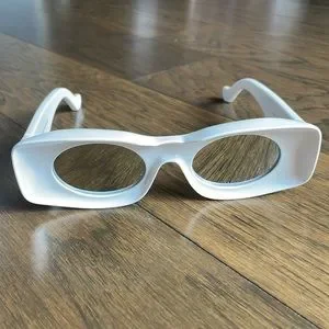 Loewe | Accessories | Loewe White Acetate Inset Oval  display picture 2